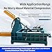 Hydraulic Scrap Metal Baler Machine, Heavy Duty Industrial Waste Compactor & Baler for Steel Iron Aluminum Copper Recycling, Automatic Baling Press for Cans, Turnings & Wire with Auto-Strapping