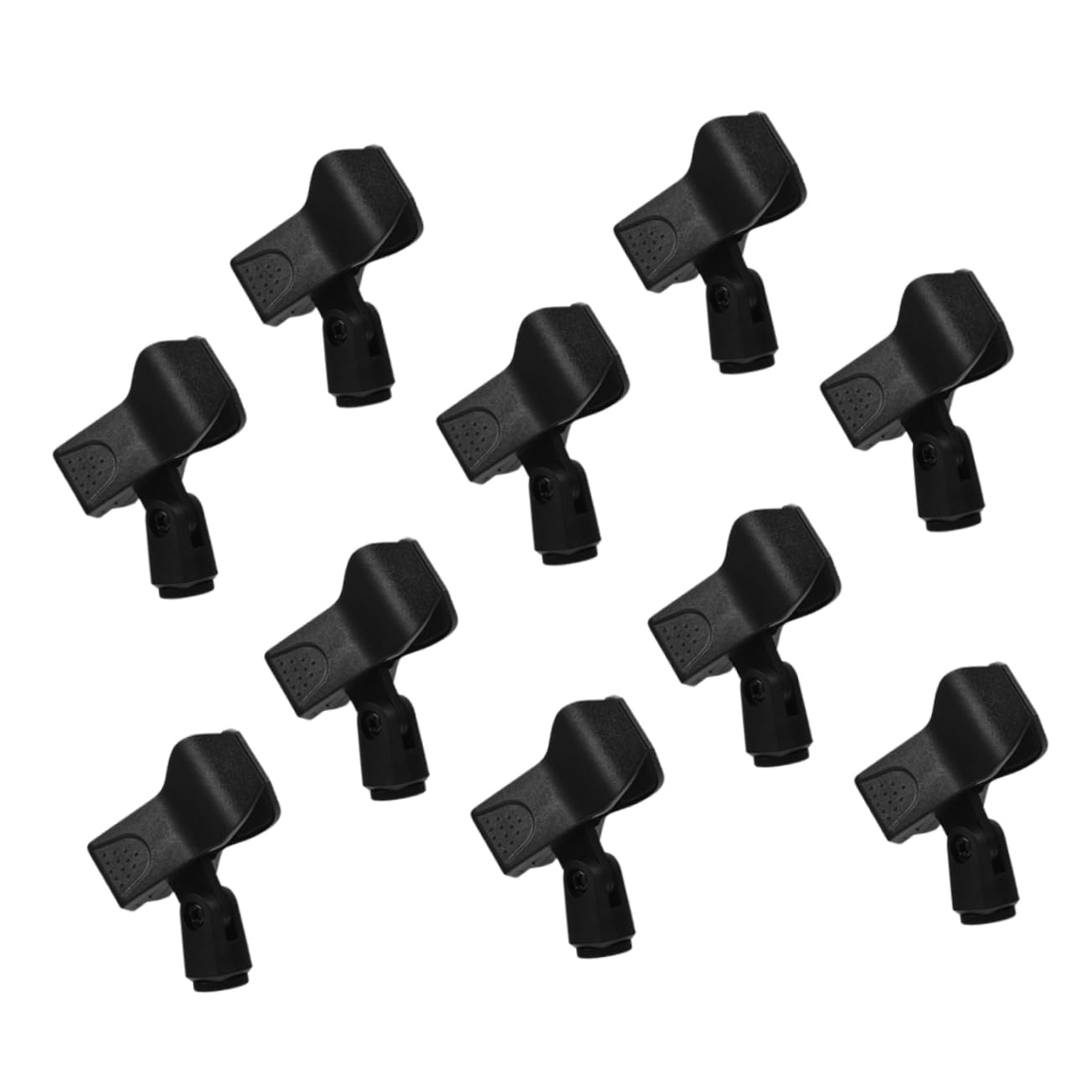 Angoily 10pcs Mic Holder for Desk Stand Secure Grip Design for Live Streaming and Conferences Portable Cable Clamp for Communication