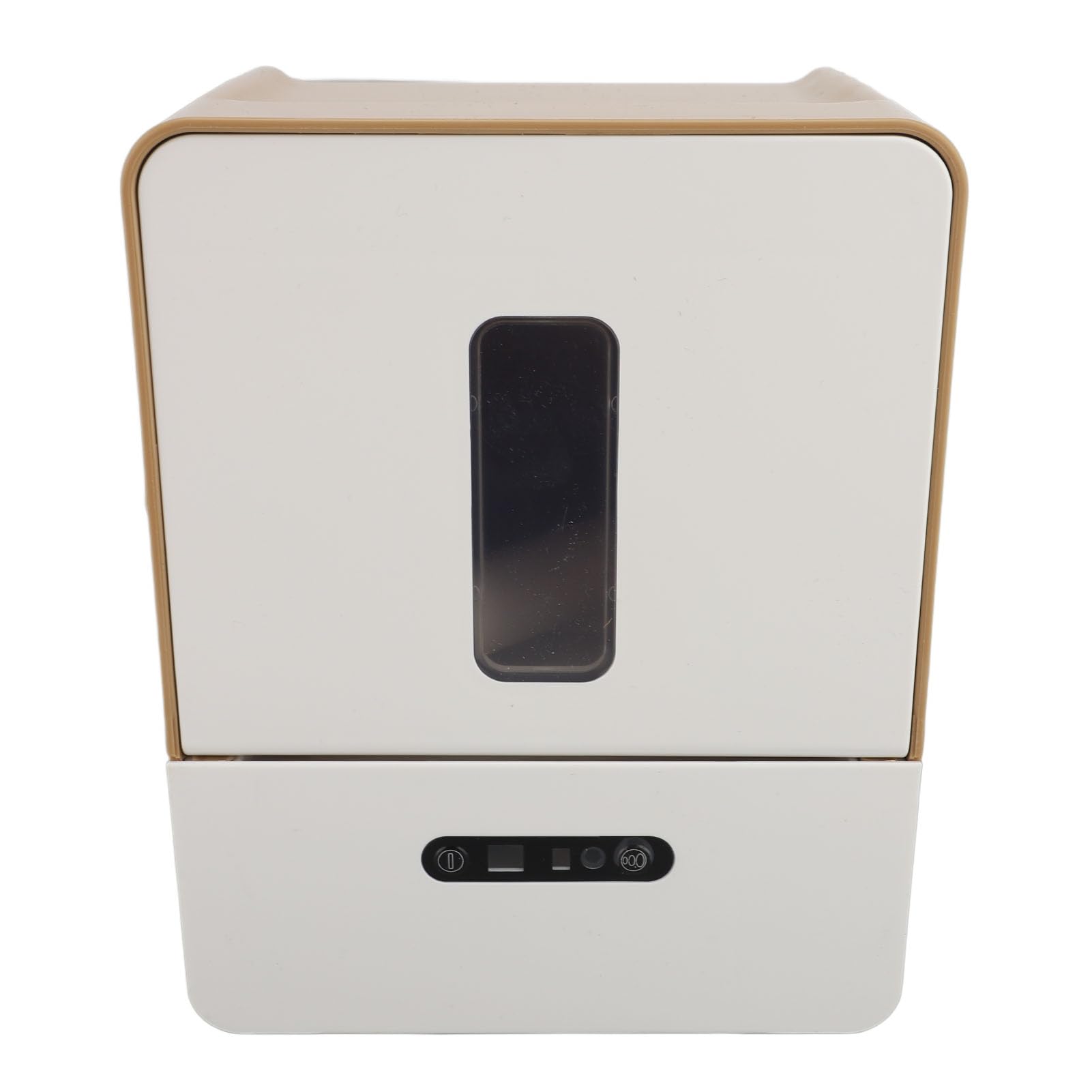 Keenso Dispensador Automático de Toallas de Papel con Sensor, Longitud Ajustable y Luz Nocturna, Diseño de Montaje en Pared Sellado para Baño, Cocina, Hotel (Brown)