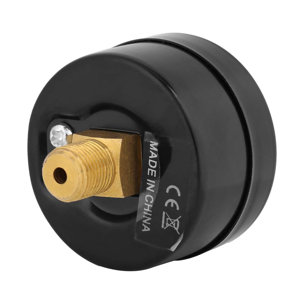 Manometro per carburante da 40 mm, manometro per pressione dell'acqua, manometro dia. 0-160 psi / 0-10 bar, doppia scala, manometro multiuso pneumatico e idraulico, manometro per gas, acqua e olio