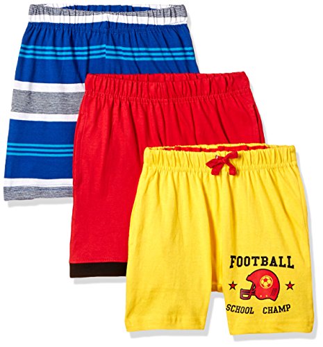 Image of Cloth Theory Boys' Regular Fit Cotton Shorts (Combo Pack of 3)