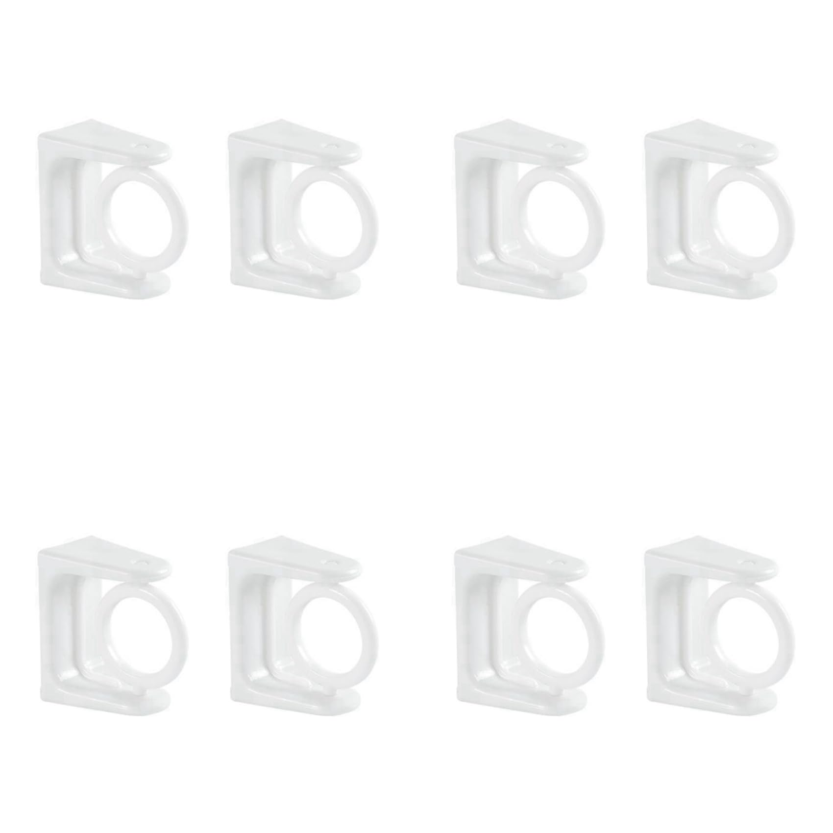 Jnchdghwa White 8X 360° Rotatable Retractable Pole Fixator For Non-Drilling Strong Adhesive Hooks Towel Rod Shower Curtain Rod Bracket