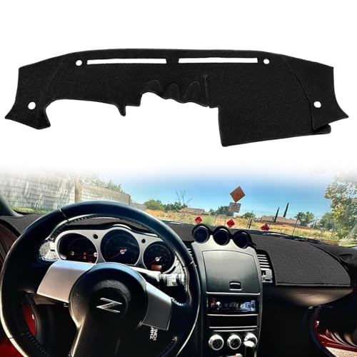 Dash Cover Mat Custom Fit for Nissan 350Z with Sensor Cutouts Dashboard Pad Cap Carpet Protector K215