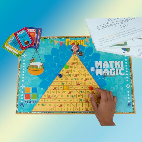 Image of Education with Matki Magic Board Games for Adults & Kids | Activity Toy for Children's | Gift Set for Kid | Indoor Tabletop Game | Perfect for Family Entertainment | Up to 4 Players