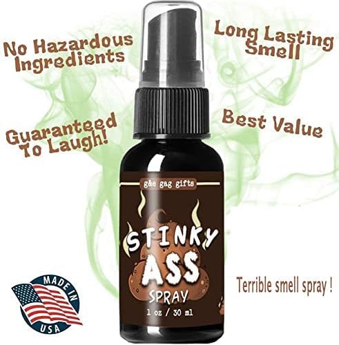 Spray Puzzone Estremo – Scherzo A Base Di Liquido Maleodorante. Piccolo, Facile Da Nascondere, Sicuro E Innocuo. Il Regalo Divertente Per Adulti Che Farà Ridere (e Storcere Il Naso)!