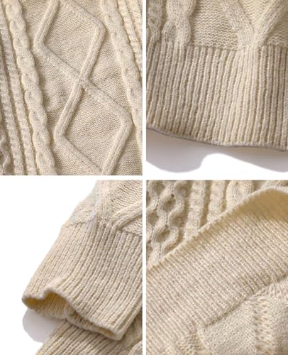 Image of Aelfric Eden Oversized Knit Sweater Solid Vintage Pullover Sweater Unisex Woven Crewneck Knitted Tops