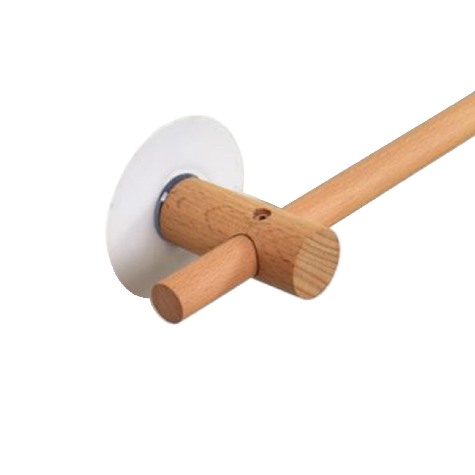 GLDYTVF Solid Wood Curtain Rod Adjustable Length 18mm Diameter Ideal for Shower Curtains Door Curtains Kitchen Hanging Rod Easy InstallationStorage Solution 60cm Length