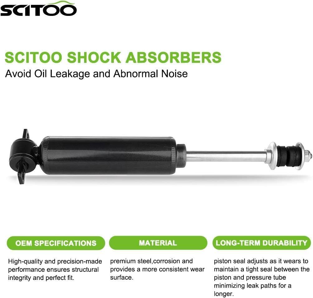 SCITOO Front Shock Absorbers Struts Fit for Dodge Dakota 1997 1998 1999 2000 2001 2002 2003 2004,for Dodge for Durango 1999-2004 344081 37137 Pack of 2 Auto Shocks Struts