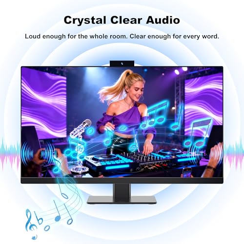 Image of 23.8 inch IPS Touch All-in-one Computer pop-up Webcam for Office | Core i7 4770 4-Core 4-Thread, 16GB DDR3, 512GB SSD, plug-and-play, full ports, free keyboard&mouse, Wi-Fi, HDMI USB