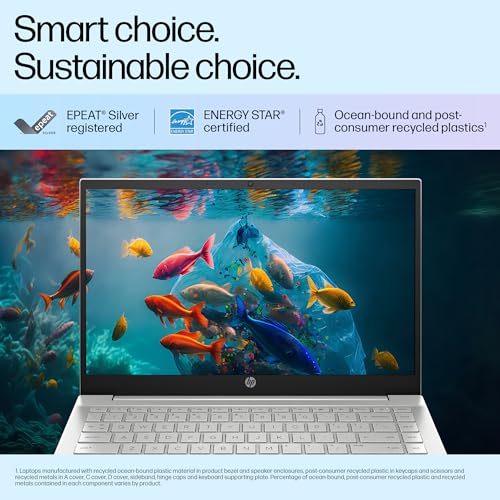 HP Pavilion, 12th Gen Intel Core i5-1235U, 16GB DDR4, 512GB SSD, (Win 11, Office 21, Silver, 1.41kg) IPS, BrightView, 14-inch(35.6cm) FHD Laptop, Intel Iris Xe Graphics, HD camera, Backlit KB,dv2014TU 12 519fpKsEieL