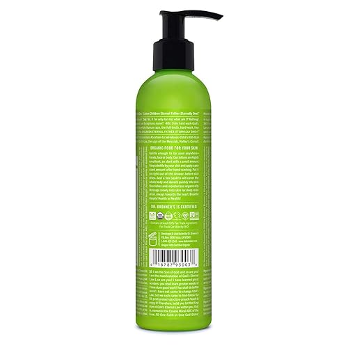 Miniatura 2 de Dr. Bronner's - Loción orgánica (pachuli y lima, 8 onzas) - Loción corporal e hidratante, con certificación orgánica, calmante para manos, rostro y