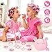 Kids Real Makeup Kit for Girls 3-10 Years Old : Washable Non Toxic Make Up Toys Sets for Toddler - 17Pcs Vanity Set with Unicorn Purse for Little Girl Ages 3 4 5 6 7 8 Birthday Gifts -Pink