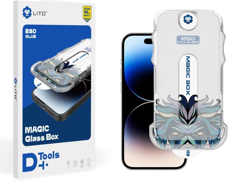 UNBLACK iPhone 13 Pro Max LITO Magic Box D+ Tools Full Glass Screen Protector - Clear