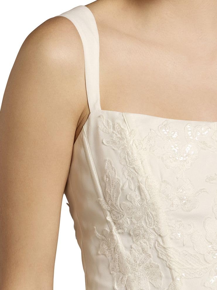 David's Bridal Tulle Lace Applique Corset Mermaid Wedding Dress4