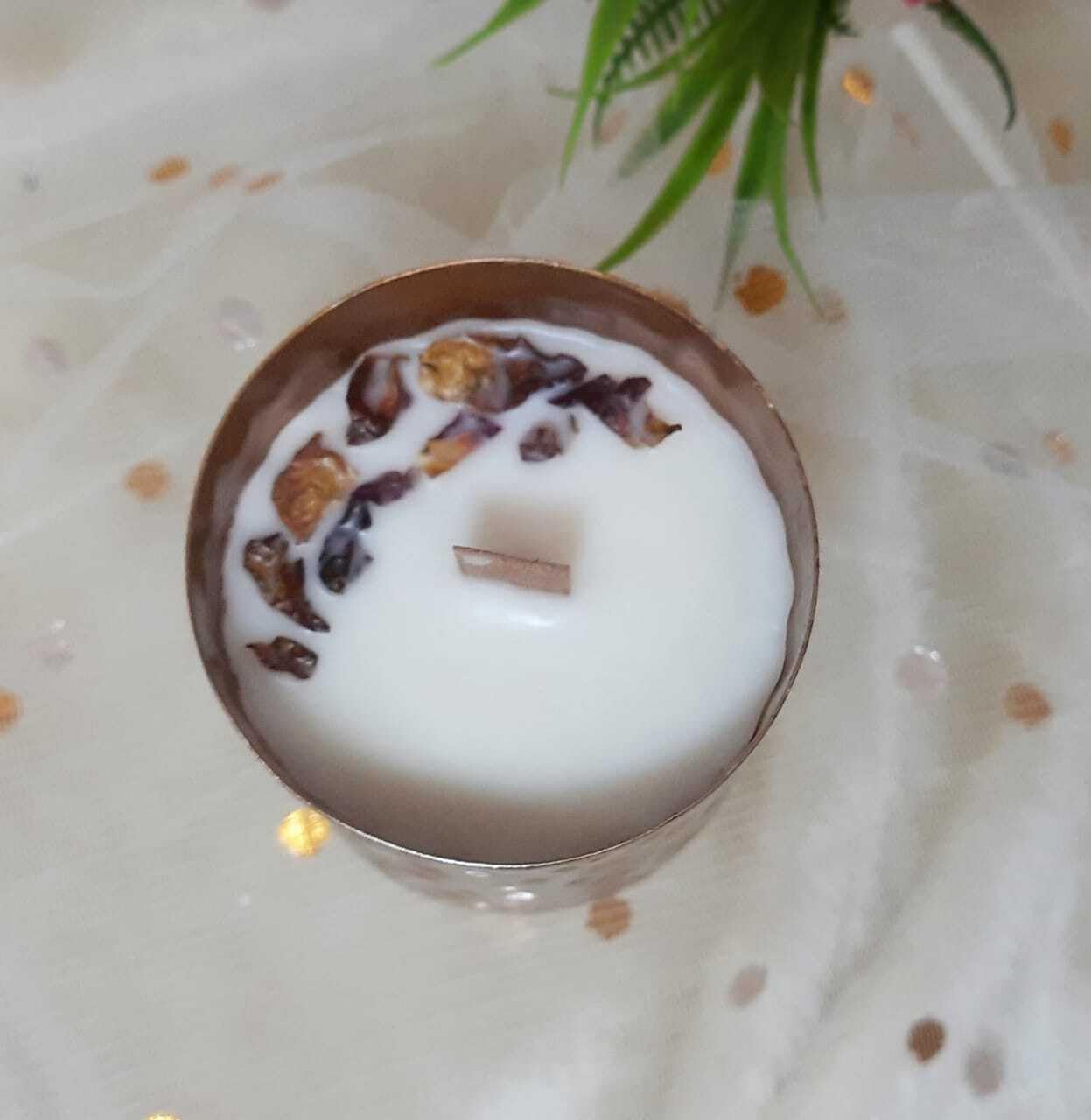 The Candle Nest Rose, Metal Jar Candle Scented Candle for Home Decor, Minimalist Design with Long Burning Soy Wax, Gift for Women, Men, Bedroom, Office, Relaxation, Diwali, Aromatherapy