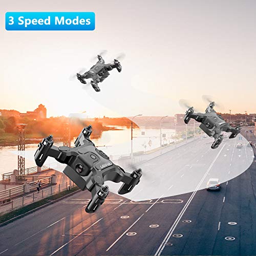4DRC Mini Drone with 720p Camera for Kids and Adults, FPV Drone Beginners RC Foldable Live Video Quadcopter,App Control,3D Flips and Headless Mode,One Key Return,Altitude Hold,3 Modular Battery