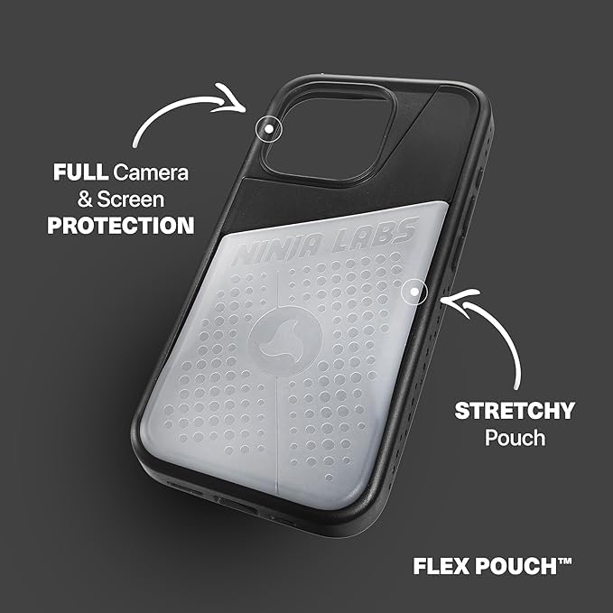 Amazon.com: Ninja Labs Flex Pouch Phone Case (Stretches to Hold 30