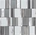 UDS Premium Quality Dorado Parallel Metal and Glass Mosaic Tile for Walls, Kitchen Backsplash, etc 1 sq ft