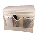 Smilesun Bedside Storage Organizer Bedside Caddy Sofa Storage Organizer Table cabinet Storage Organizer for tablet Magazine Phone Remotes - All Within Arms Reach (Beige)