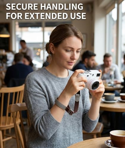 Image of embroidery Camera Strap, Camera Belt, Wrist Strap for Camera - Adjustable Quick Release Hand Strap, Mirrorless & Action Cams