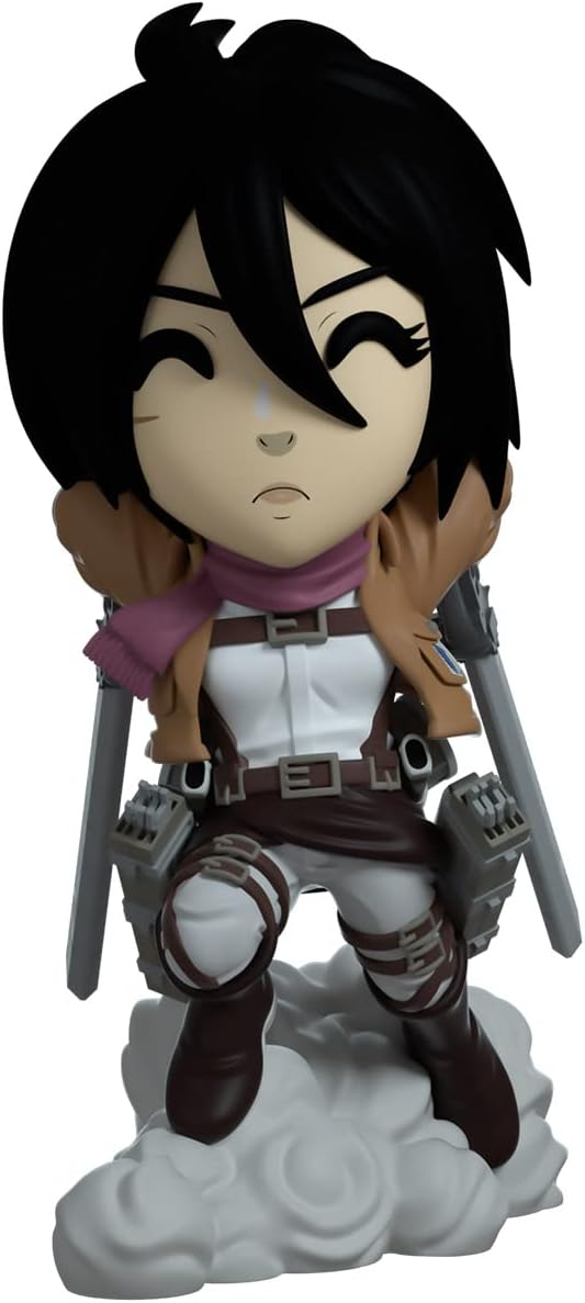 Youtooz Attacking Mikasa 5.1 inch Figure, Collectible Mikasa Ackerman from Attack on Titan