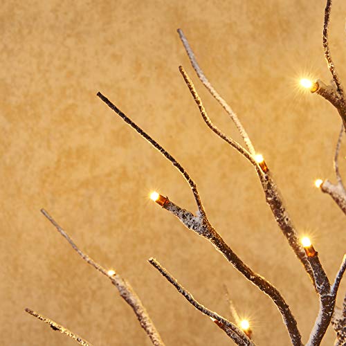 Hairui Albero Picolo Luci 24LED Albero da Tavolo
