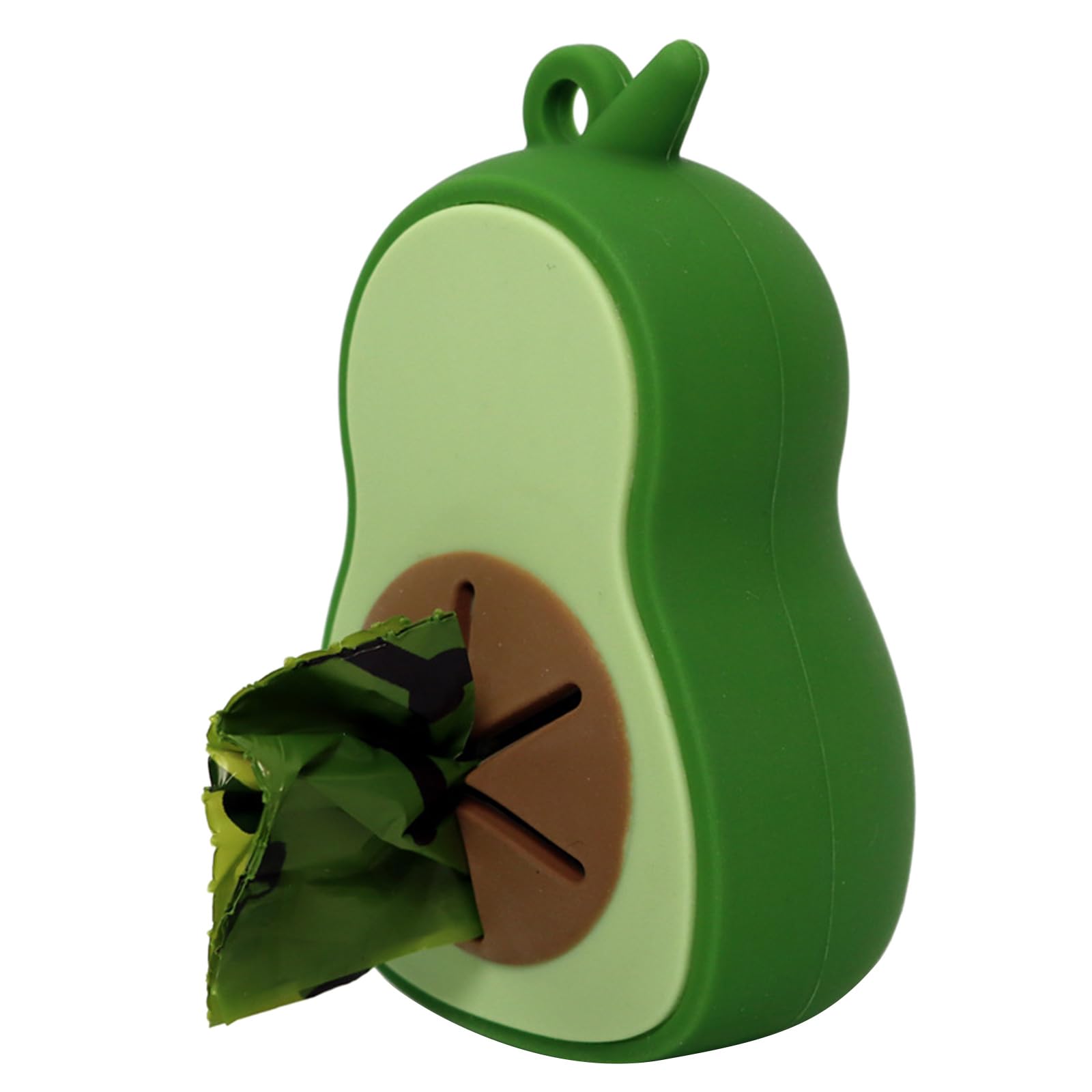 Distributeur de Sacs à déjections Canines en Forme d'avocat Distributeur de Sacs à déjections Canines Accessoires d'extérieur pour Animaux de Compagnie