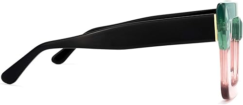 Miniatura 9 de VOOGLAM Gafas cuadradas de gran tamaño con bloqueo de luz azul para mujer, anti fatiga ocular, gafas UV Charisse VFP0306