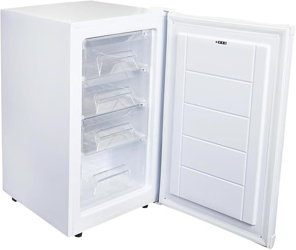 SIA UCF50WH Freestanding Under Counter Freezer, 77L Capacity, 4* Freezer Rating, E Rated, 50cm Wide, Reversible Door, White, 2 Years Parts & Labour Guarantee - 3