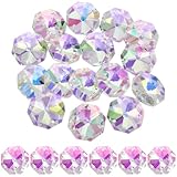 Matériau fiable:ces perles de cristal prisme sont fabriquées en verre de haute qualité.. Il est solide et ne s'abîme pas facilement, et la surface est lisse, rendre vos bijoux faits main plus beaux, et peut être utilisé pendant une longue période
