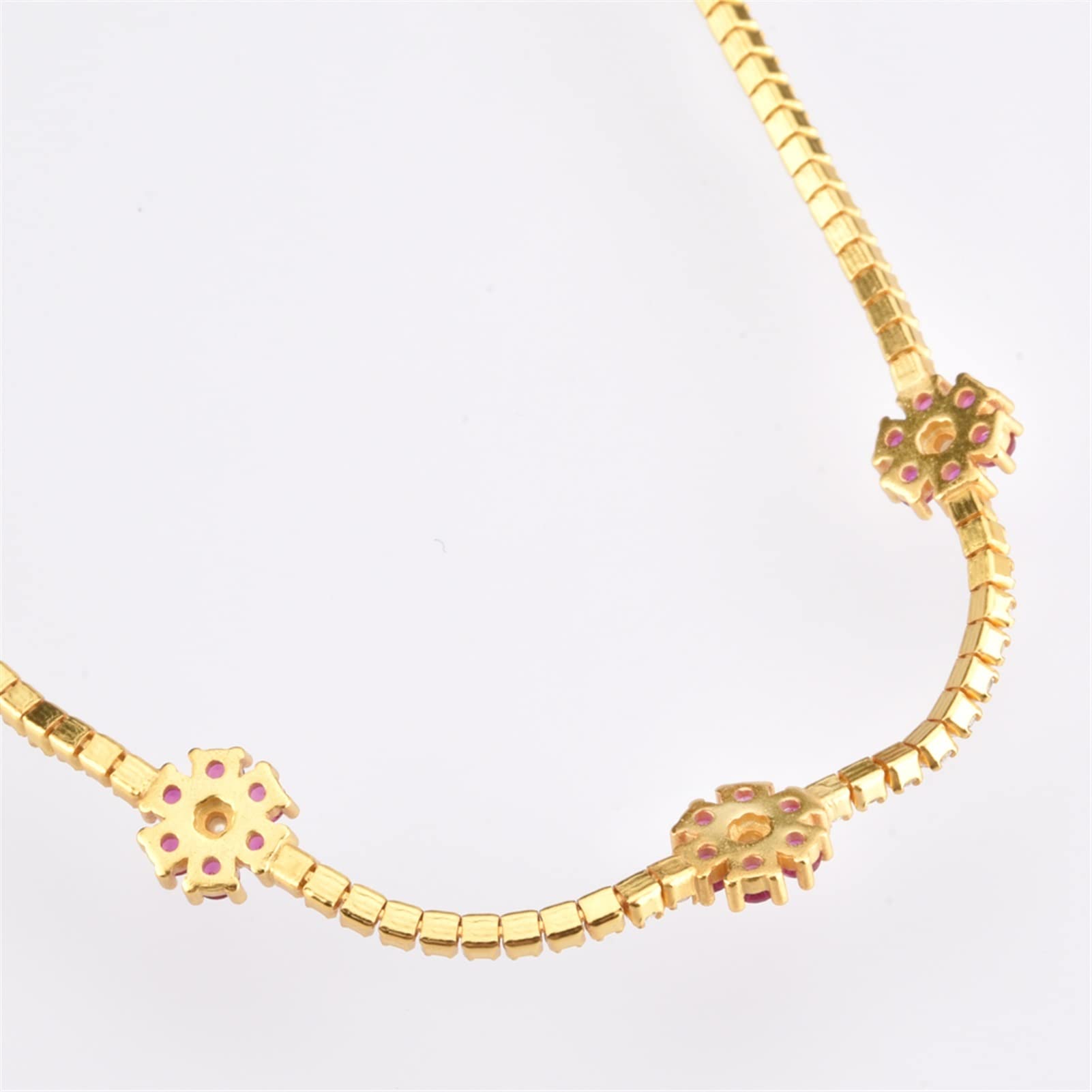 Collane Collana di Gioielli di Moda Donna 925 Collana in Argento Sterling Collana zircone Gioielli di Lusso di Lusso Banchetto Gioielli Eleganti Collana da Donna (Gem Color : Gold Pearl)