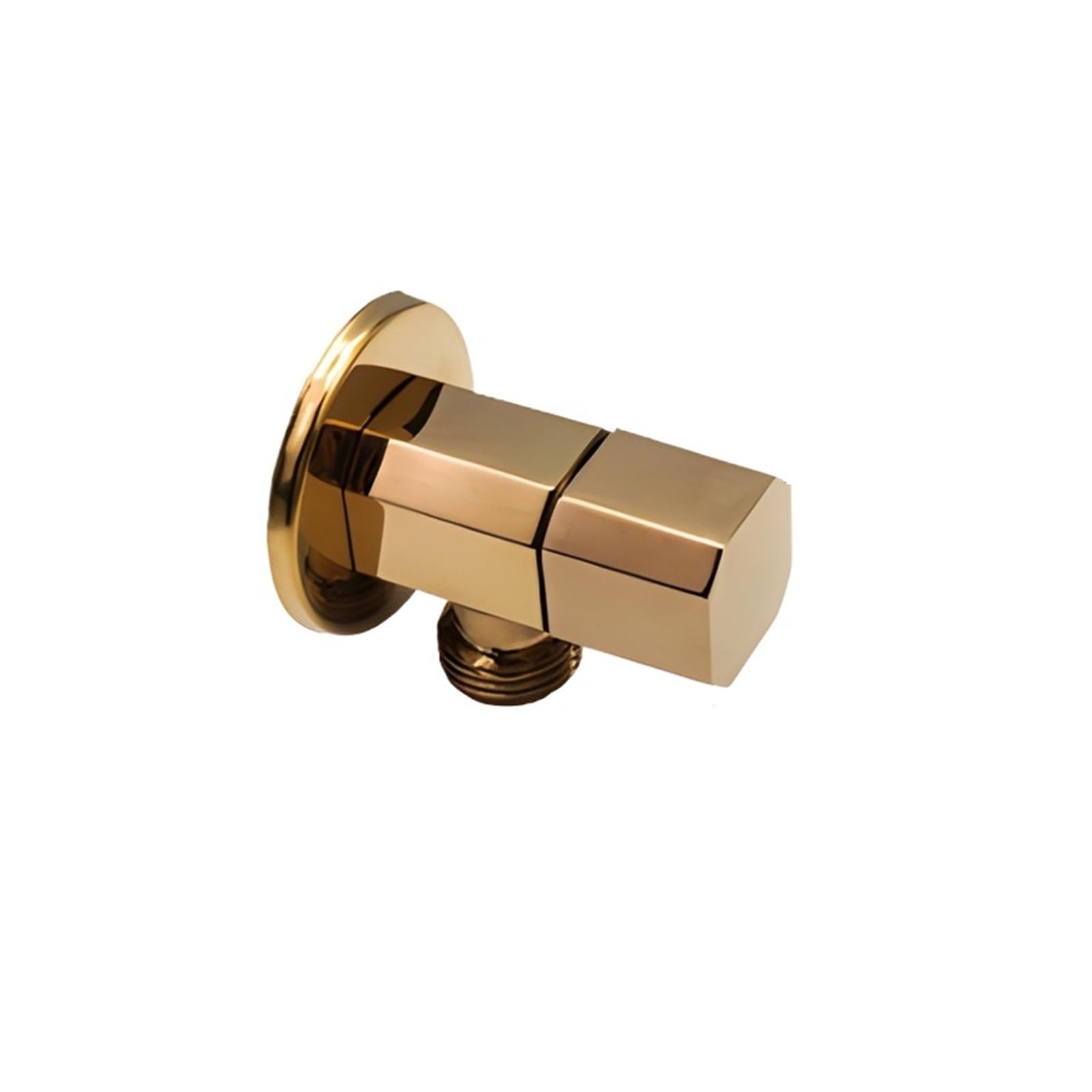 Polished Brass G1/2 Angle Stop Valve Multi Color Single Double Water Shut Off Valve Household Plumbing Fitting for Bathroom Kitchen Toilet(Type K)