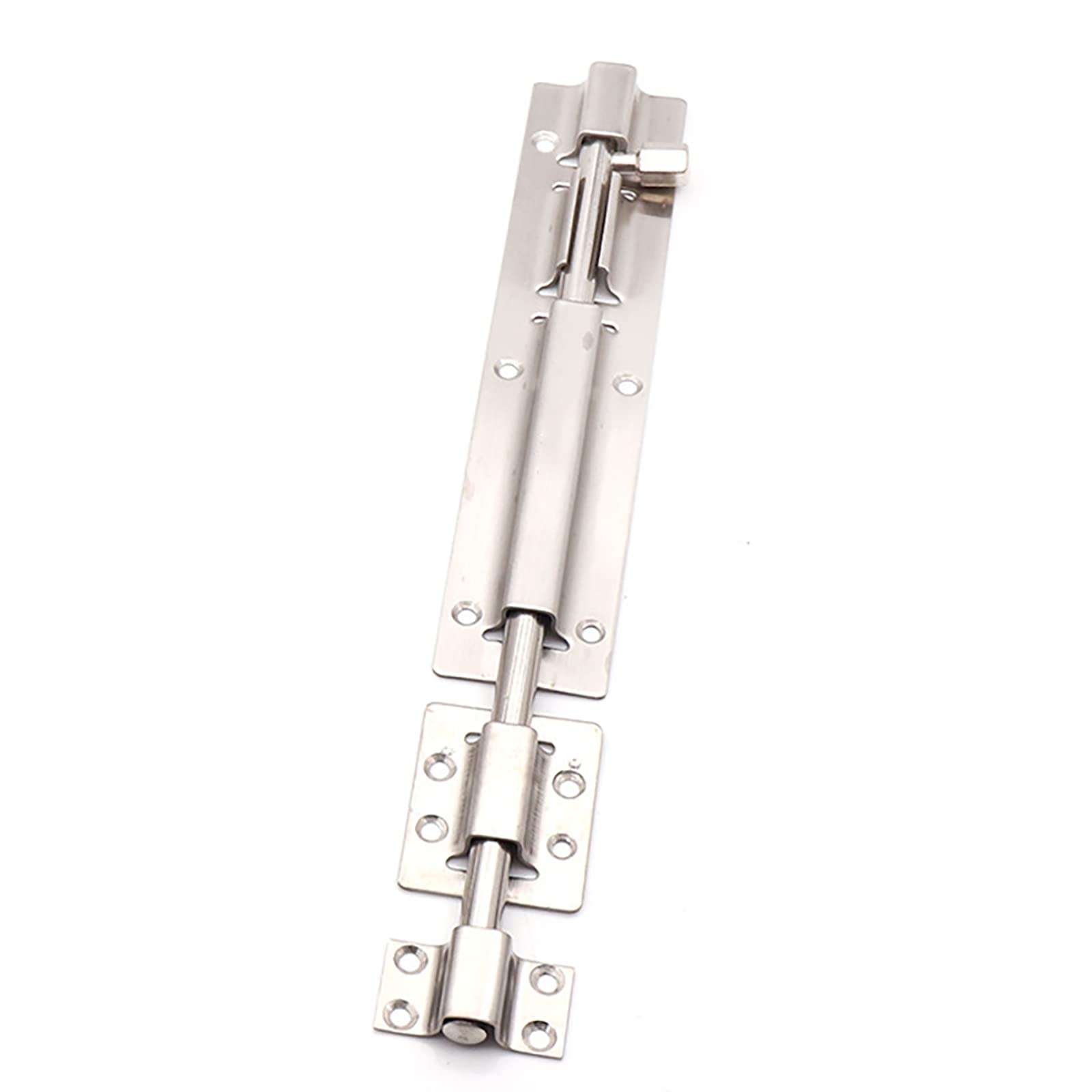 Cgjdfjhe Silver Door Lock， 304 Stainless Steel Barrel Door Lock Latch Bolt Slide Hardware For Garden Gate Shed Window(,12In)