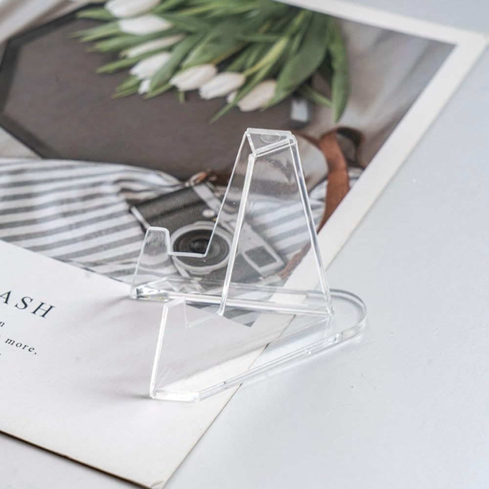 26 Supporti Esposizione Acrilici Trasparenti - Per Monete, Medaglie, Foto E Oggetti Da Collezione, Design Stabile