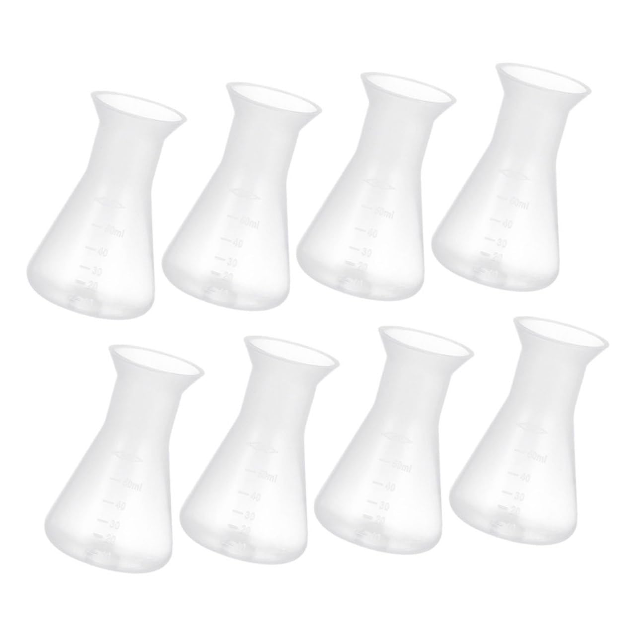 ULTECHNOVO 32piezas Frascos De Laboratorio Erlenmeyer De Botellas Graduadas Para Experimentos Científicos Frascos Conical Para Medición Precisa Laboratorio