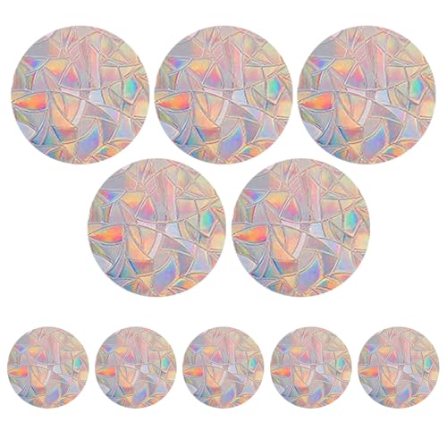 10 Stück Prisma Fensterbilder,Suncatcher Sticker,Fensteraufkleber Vogelschutz,Vogelaufkleber Für Fensterscheiben,Regenbogen Fenster,Regenbogen Fensterfolie Regenbogeneffekt,Pour Empêcher À L'Intérieur