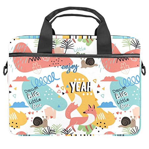 Sac ordinateur portable 13 pouces à motif animaux pour les cours et le bureau
