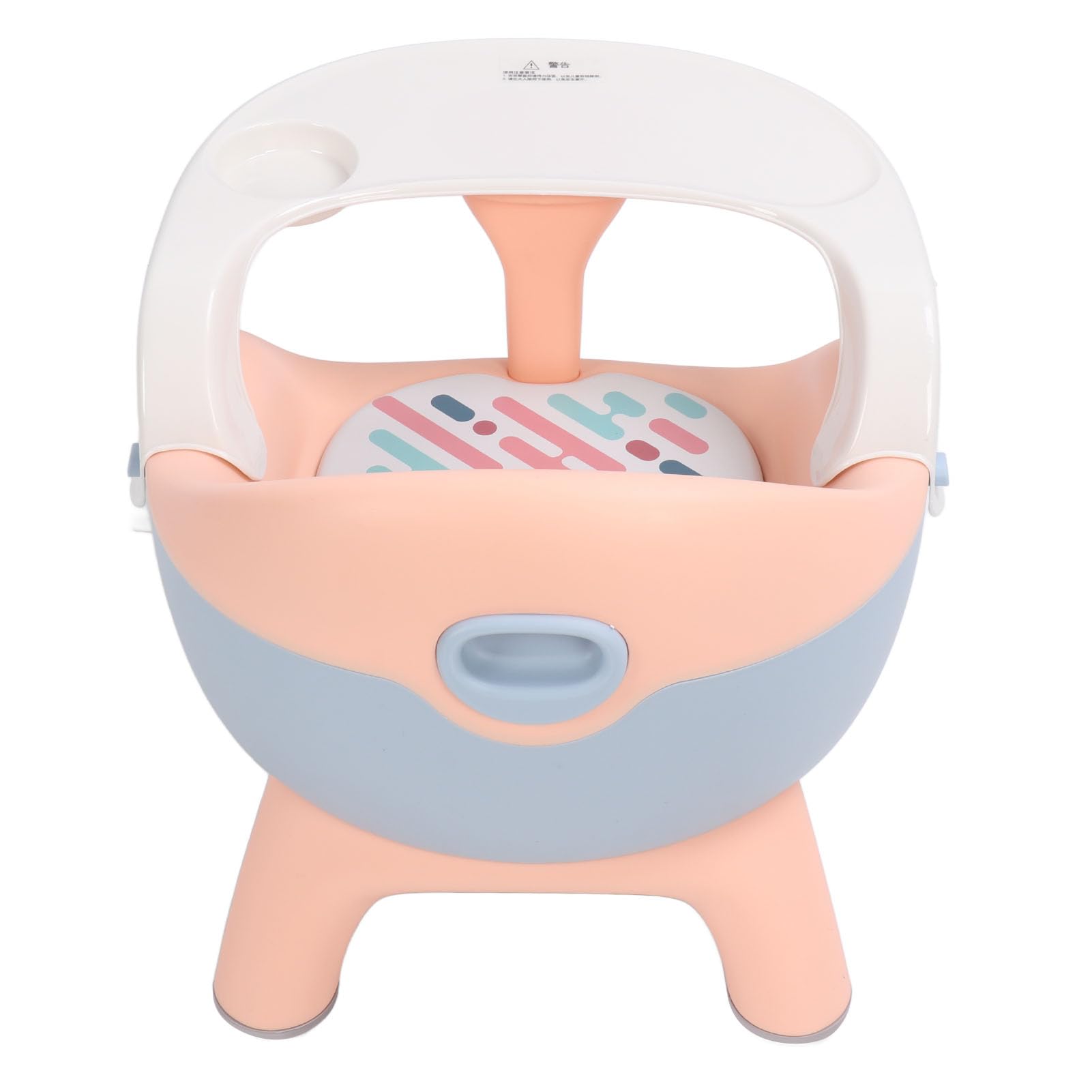 Silla de Alimentación Infantil, Cojín de Sonido Asiento Elevador de Alta Capacidad de Carga con Protección de Columna de Bandeja para el Hogar (PINK)