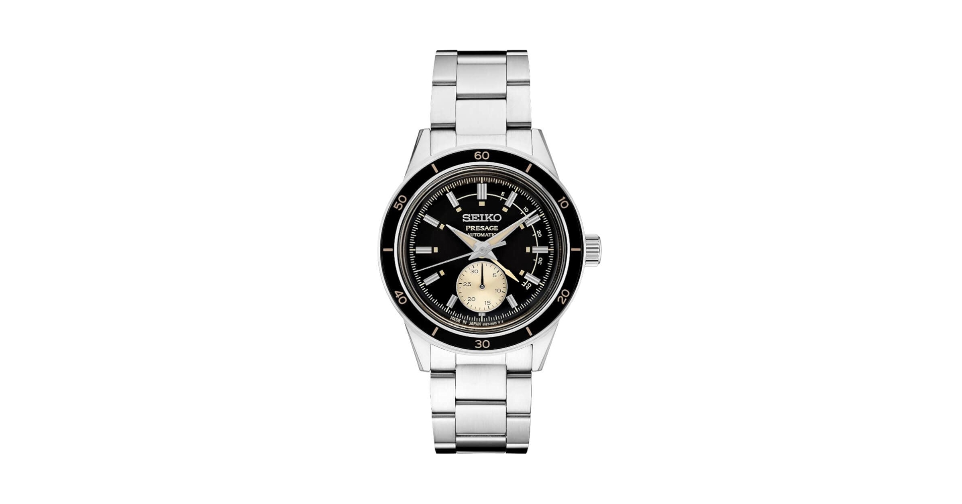 Amazon.com: SEIKO Men's Black Dial Silver Stainless Steel