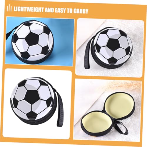 MAGICLULU 2pcs Soccer Ball Holder Coin Purse Tinplate Small Bag Change Purse for Girls Sports Tinplate Soccer Goodie Bag3