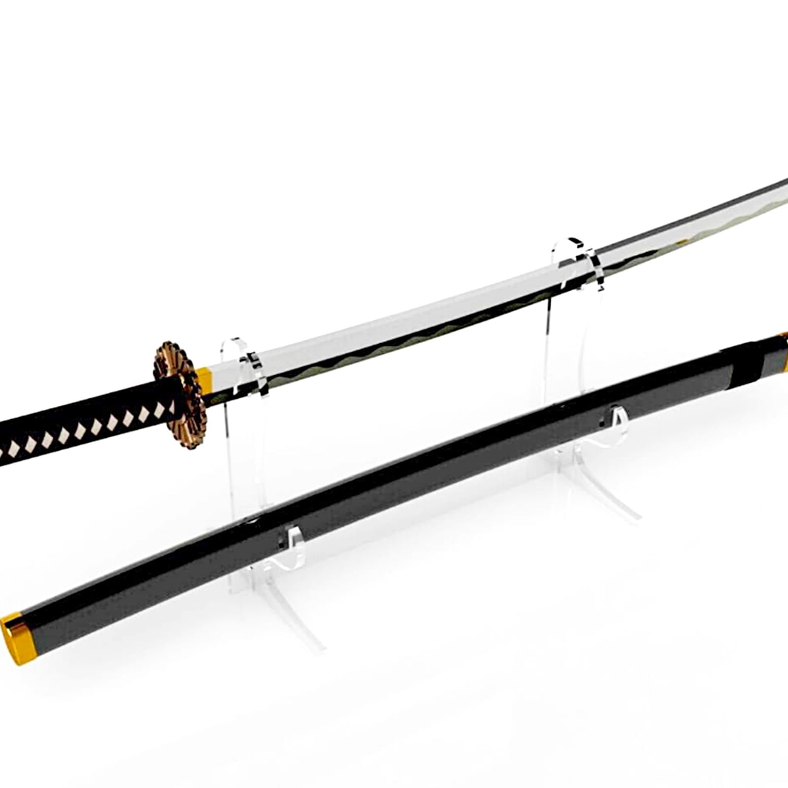 LEILIN Sword Stand, Sword Holder, Acrylic Two-Layer Samurai Sword Display Stand, Desktop Katana Holder, 6mm Acrylic Sheet