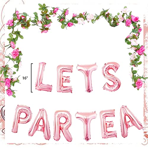 Laventy 2 Pcs Let's Par Tea Balloons Tea Party Birthday Banner Tea Party Decorations Lets Par-Tea Party Decor Par Tea Baby Shower Par Tea First Birthday Decoration Par Tea 2Nd Birthday Banner #TOP1