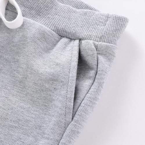 Valcatch Kids Boy Girls French Terry Shorts Casual Jogger Shorts Cotton Knit Sports Short Pants Athletic Active Shorts 2-10Y4