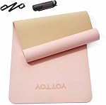 YOTTOY Yoga Mat,Extra Thick Yoga Mat (1/2inch),Professional TPE Exercise Mat,Non-Slip Workout Mat for Yoga, Pilates, Fitness, Barefoot Workouts, Home Gym Studio with Strap