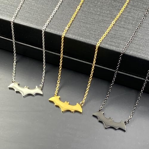 Image of Tapp Collections Stainless Steel Superhero Pendant Necklace