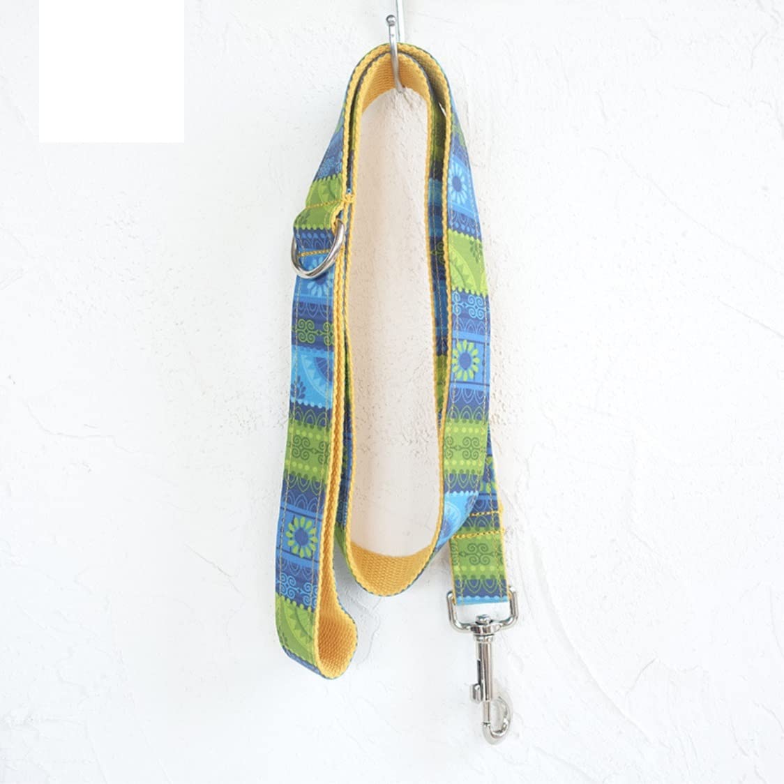 Morbido Guinzaglio Per Cani Collare Per Cani In Poliestere Con Fiocco Per Guinzaglio Per Animali Domestici Regolabile Fissaggi In Metallo Antiscivolo Flexi(49-55cm)