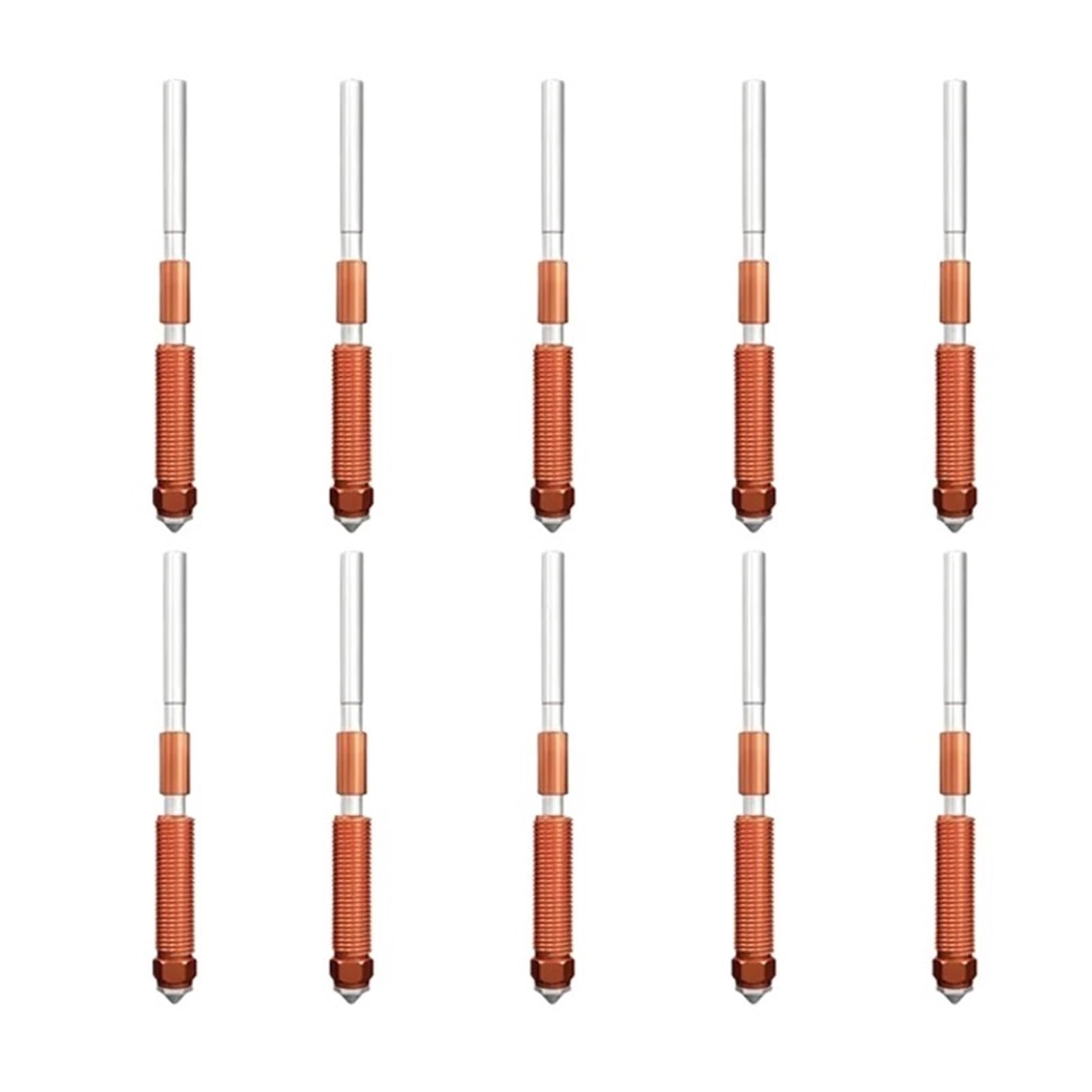 Ugello aggiornato a 0,4 mm 3/5/10 pezzi Sostituzione rapida ad alta velocità, adatto for stampante 3D K1C/K1 Max Plus(10 PCS 0.4mm Nozzles)