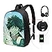 Produktbild Izuku 17in Casual Schoolbag Leichter Daypack Bookbag Laptop mit USB-Ladeanschluss und Kopfhörer, Rucksack für Studenten mit großer Kapazität für Jungen/Mädchen/Teenager/Erwachsene