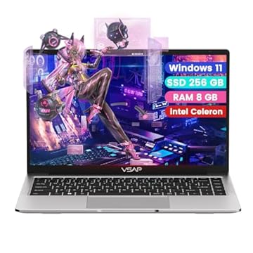 Notebook Intel Celeron 8gb Ram 256 Gb Ssd Laptop 1920x1080 FHD 14in