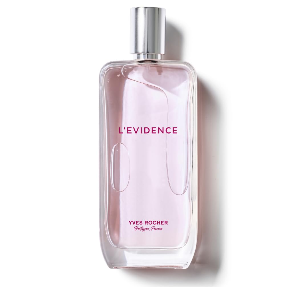 Yves Rocher L'EVIDENCE Eau de Parfum Mujer 100ml Magnolia, Durazno Pachulí | Perfumes para Mujeres - Fragancia elegante y sostenible en un Frasco Minimalista - Idea de Regalo